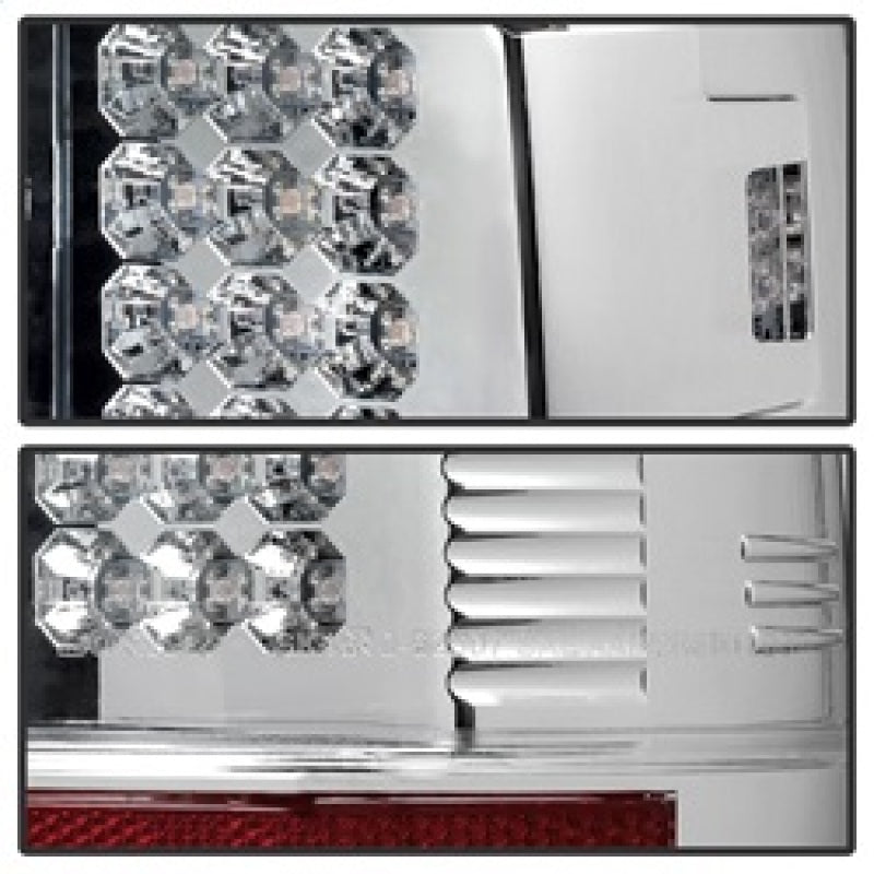 Spyder Ford Super Duty 08-15 LED Tail Lights Chrome ALT-YD-FS07-LED-C Tail Lights SPYDER