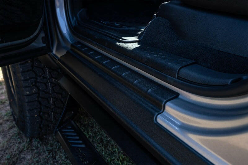 Bushwacker 2021 Ford Bronco 2 Door Trail Armor Rocker Panel - Black Body Armor & Rock Rails Bushwacker