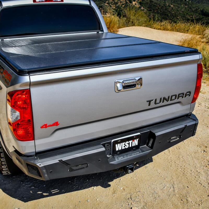 Westin 14-21 Toyota Tundra (Excl. Tundra w/Blind Spot Sys) Pro-Series Rear Bumper - Tex. Blk Bumpers - Steel Westin