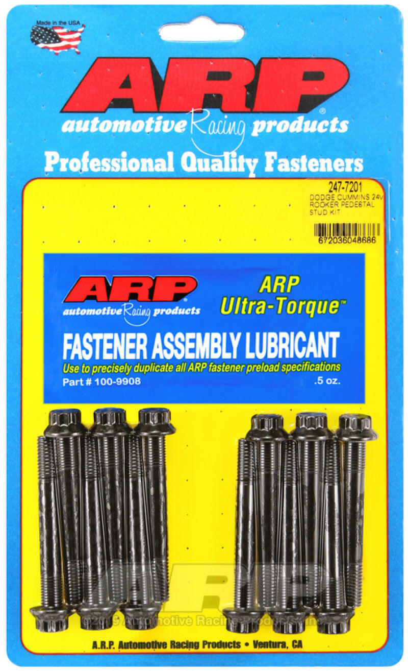 ARP Dodge Cummins 24V Rocker Pedestal Rocker Stud Kit Hardware Kits - Other ARP