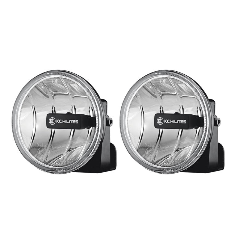 KC HiLiTES 4in. Gravity G4 LED Light 10w SAE/ECE Clear Fog Beam (Pair Pack System) Fog Lights KC HiLiTES