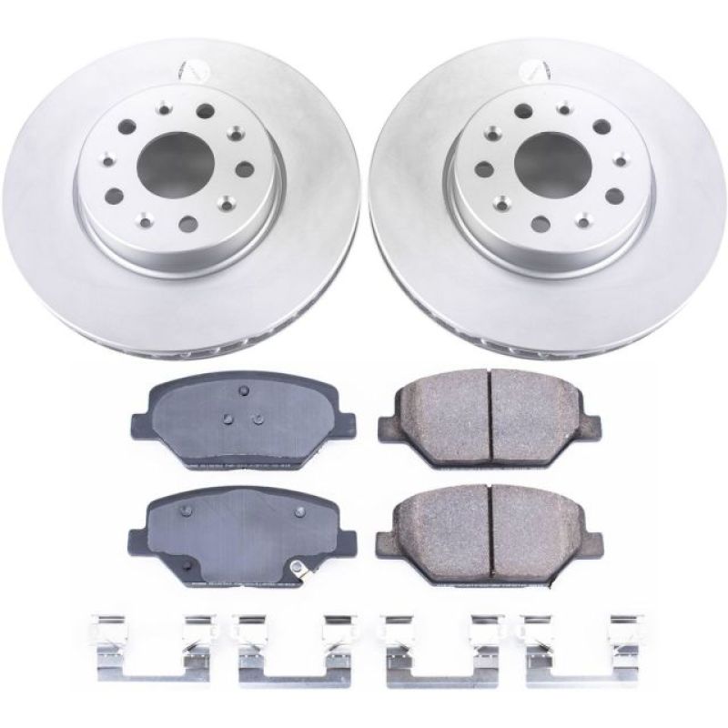 Power Stop 16-19 Chevrolet Camaro Front Z17 Evolution Geomet Coated Brake Kit Brake Kits - Performance Blank PowerStop