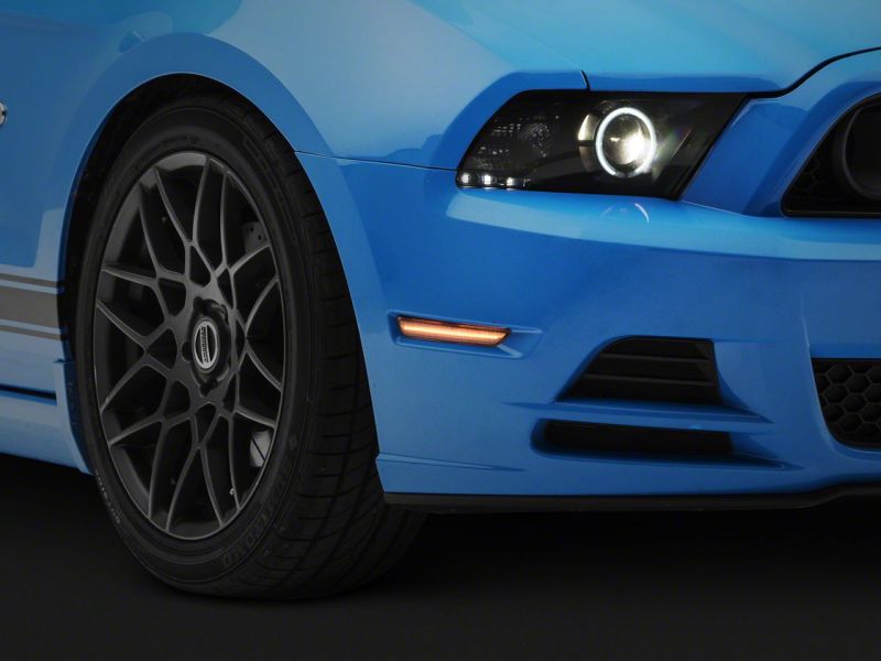 Raxiom10-14 Ford Mustang Axial Series LED Side and Quarter Marker Lights- Clear Light Accessories and Wiring Raxiom