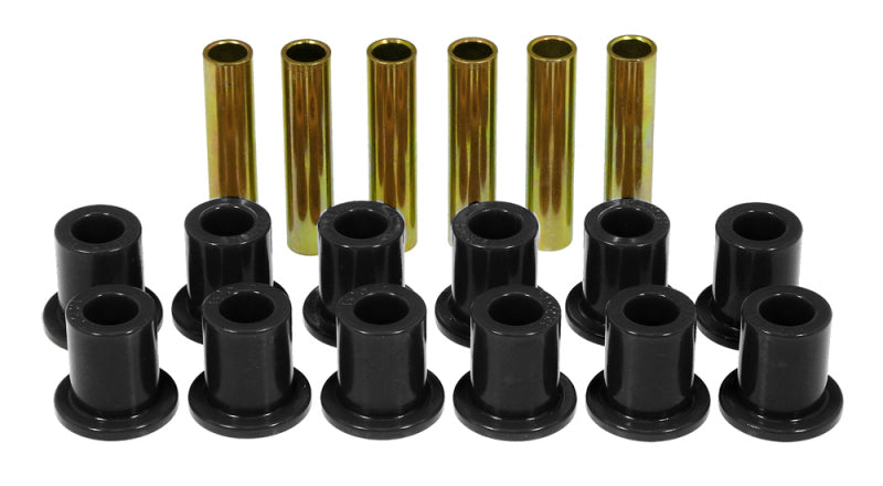 Prothane 67-77 Ford F250 4wd Rear Spring & Shackle Bushings - Black Bushing Kits Prothane