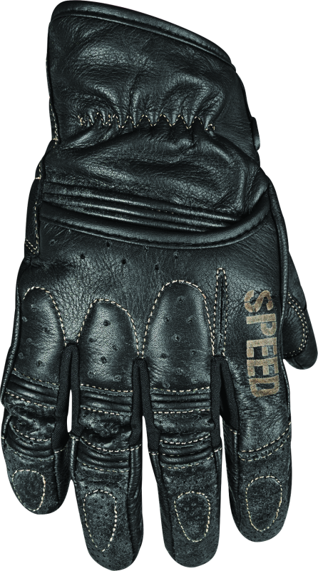 Speed and Strength Rust and Redemption Leather Gloves Black - XL Gloves Speed and Strength