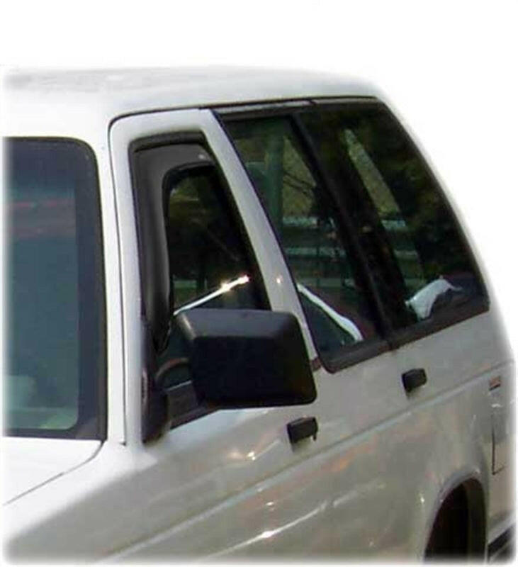 AVS 80-96 Ford Bronco Standard Cab Ventvisor In-Channel Window Deflectors 2pc - Smoke Wind Deflectors AVS