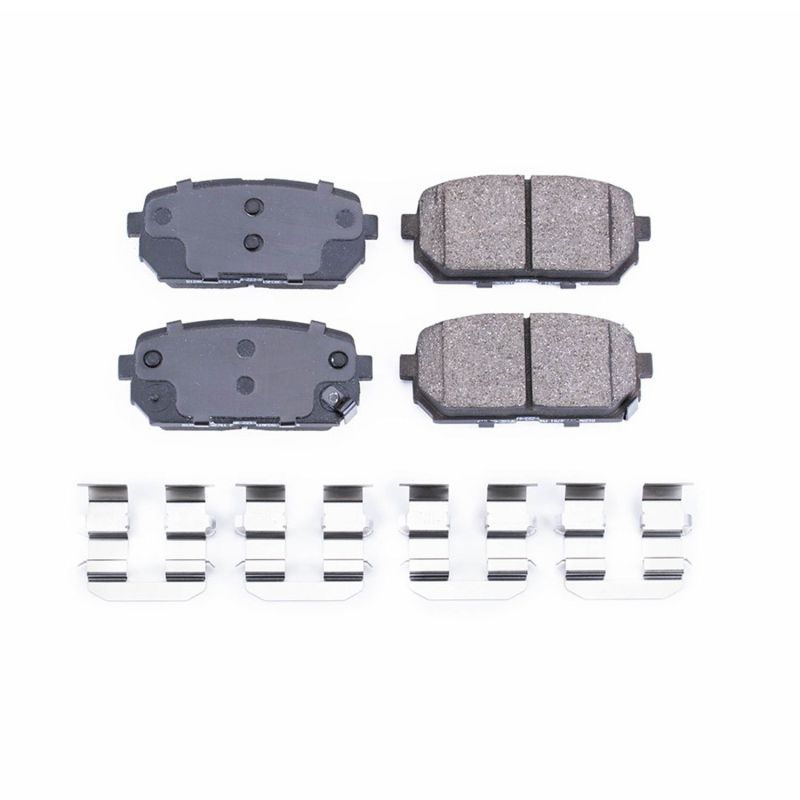 Power Stop 07-12 Kia Rondo Rear Z17 Evolution Ceramic Brake Pads w/Hardware Brake Pads - OE PowerStop