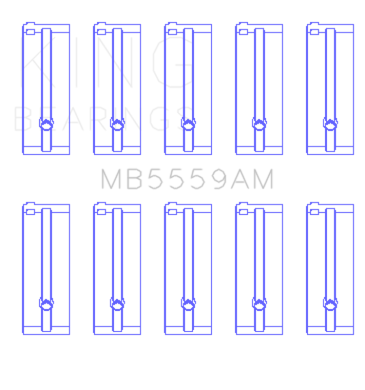 King Engine Bearings Isuzu 4Zb1 (Size +0.75mm) Main Bearing Set Bearings King Engine Bearings