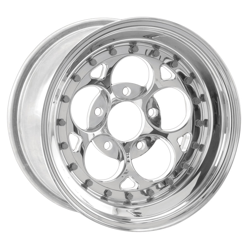 Weld Magnum III 15x10 / 5x4.75 BP / 3.5in. BS Polished Wheel - Non-Beadlock Wheels - Forged Weld