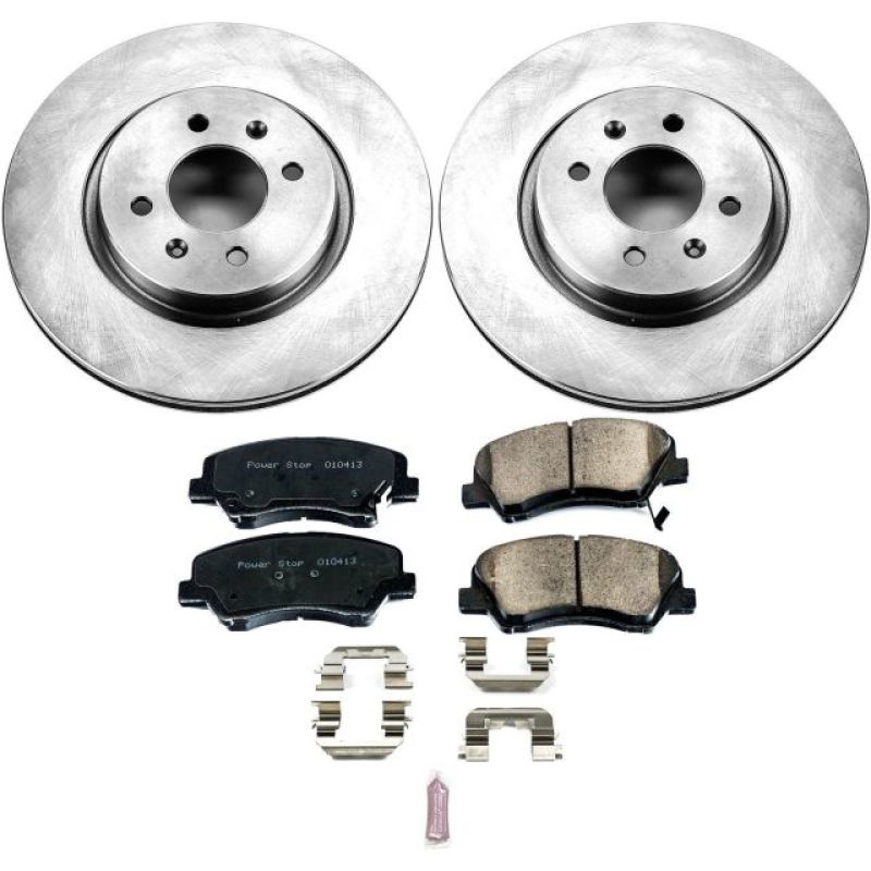 Power Stop 12-18 Kia Rio Front Autospecialty Brake Kit Brake Kits - OE PowerStop