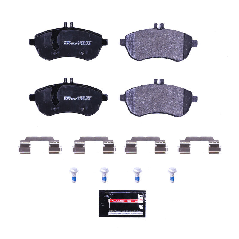 Power Stop 12-15 Mercedes-Benz SLK250 Euro-Stop ECE-R90 Front Brake Pads Brake Pads - OE PowerStop