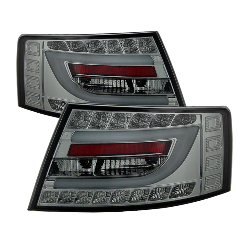 Spyder Audi A6 05-08 4Dr Sedan Only Light Bar LED Tail Lights Smke ALT-YD-AA605V2-LBLED-SM Tail Lights SPYDER