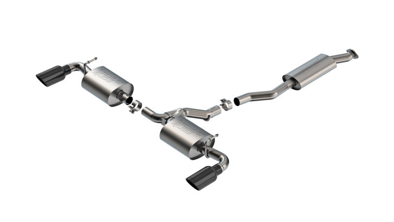 Borla 19-25 Toyota RAV4 (excl. Hybrid) 2.25 S-Type Cat Back Exhaust - Black Chrome Catback Borla