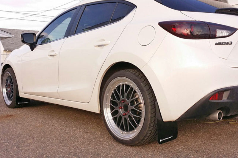 Rally Armor 14-18 Mazda3 Red UR Mud Flap w/White Logo Mud Flaps Rally Armor
