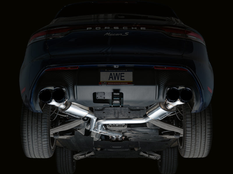 AWE Tuning 2022+ Porsche Macan 2.9TT Touring Edition Cat-Back Exhaust w/ Diamond Black Tips Catback AWE Tuning