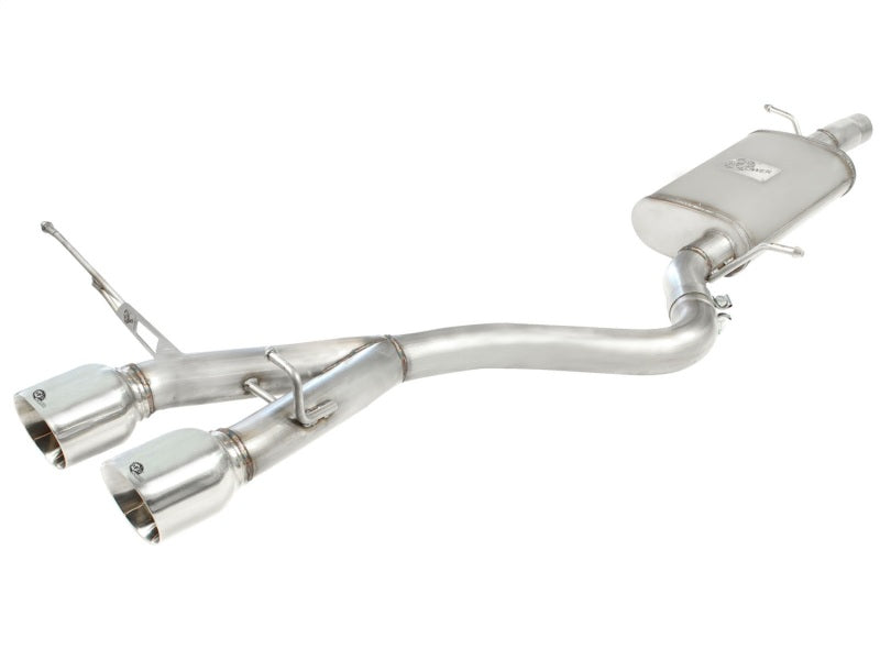 aFe MACHForce XP 2-1/2in SS-304 Cat-Back Exhausts w/ Polished Dual Tips 2008 VW Golf R32 V6-3.2L MKV Catback aFe