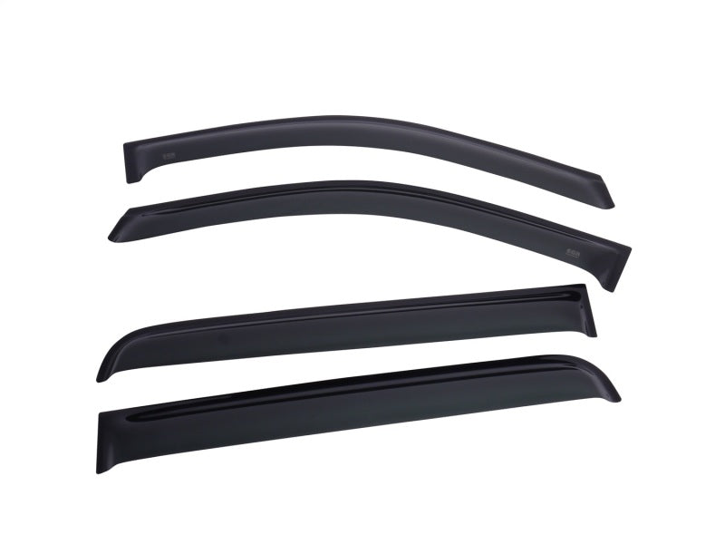 EGR 2019 Dodge Ram 1500 Crew Cab Tape-On Window Visors Set of 4 - Dark Smoke Wind Deflectors EGR
