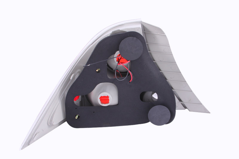 ANZO 2001-2003 Honda Civic Taillights Chrome w/ Halo Tail Lights ANZO