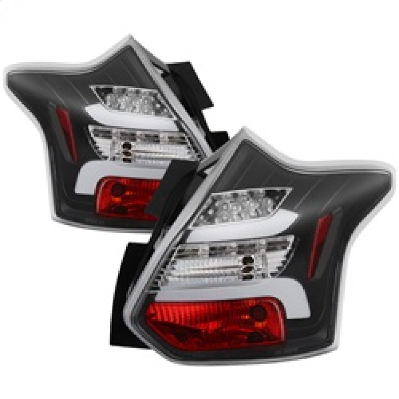 Spyder 12-14 Ford Focus 5DR LED Tail Lights - Black (ALT-YD-FF12-LED-BK) Tail Lights SPYDER