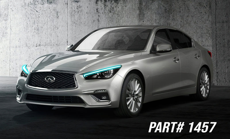 Oracle 14-21 Infiniti Q50 RGB+W Headlight DRL Upgrade Kit - ColorSHIFT w/ RF Controller Headlights ORACLE Lighting