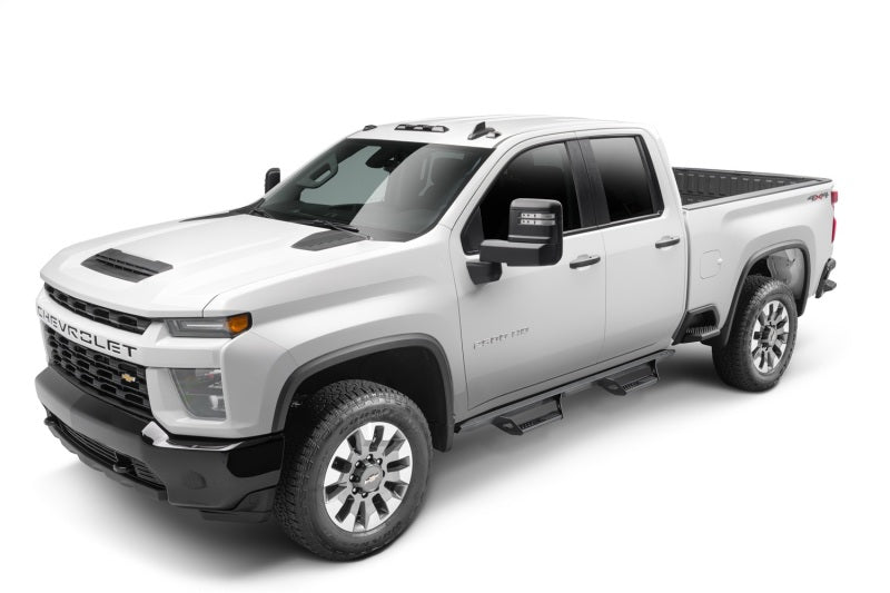 N-Fab Predator Pro 19-20 Chevy/GMC 1500 Crew Cab - Cab Length - Tex. Black Nerf Bars N-Fab