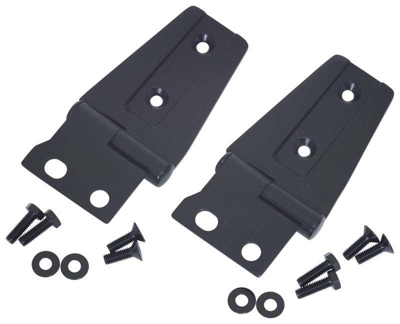 Kentrol 07-18 Jeep Wrangler JK Hood Hinge Pair - Textured Black Hoods Kentrol