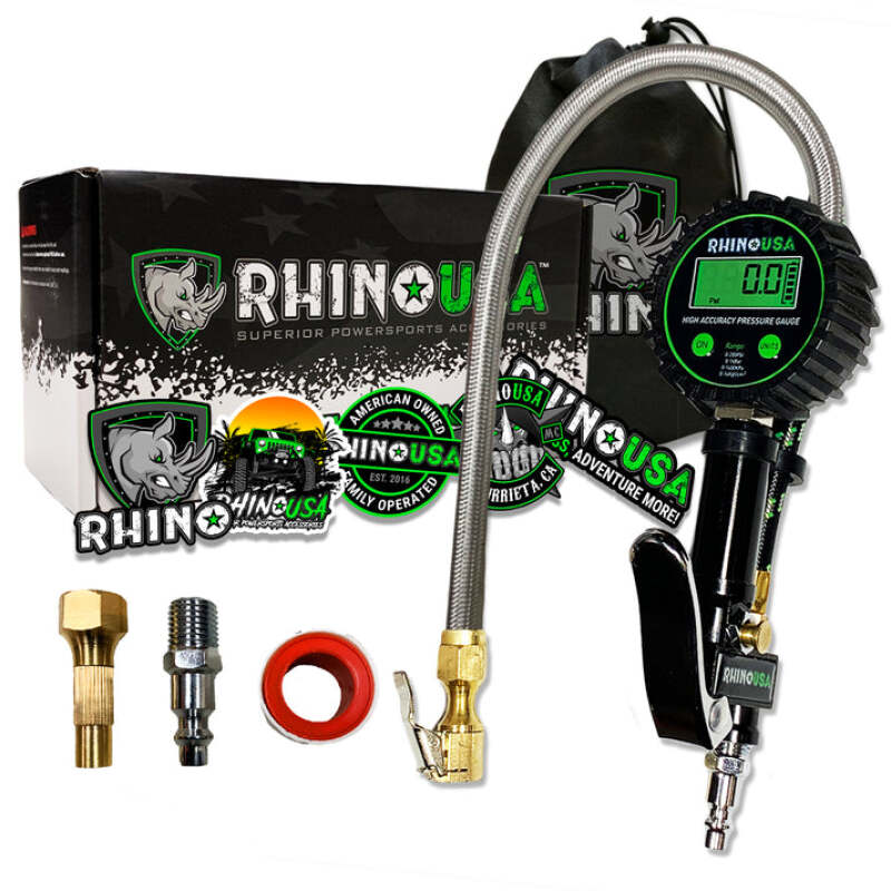 Rhino USA 200 Psi Digital Tire Inflator Gauge Gauges Rhino USA