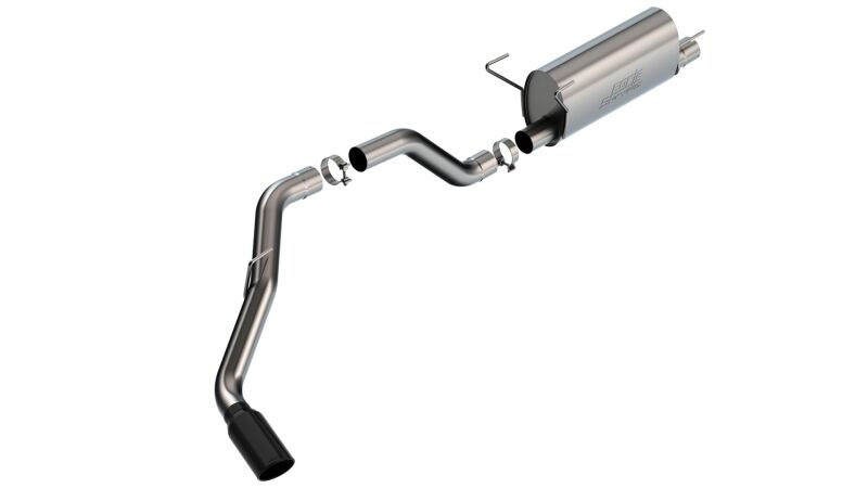 Borla 19-22 RAM 2500 6.4L V8 AT 2/4WD S-TYPE Cat Back Black Chrome Tips Catback Borla