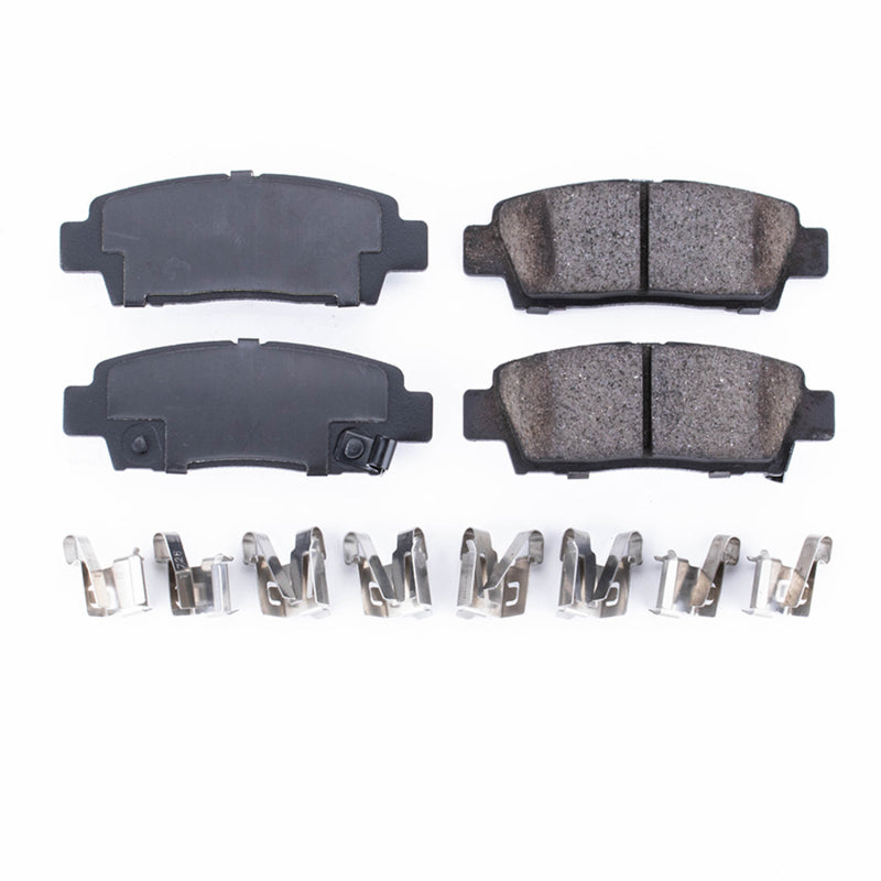 Power Stop 95-99 Toyota Avalon Rear Z17 Evolution Ceramic Brake Pads w/Hardware Brake Pads - OE PowerStop