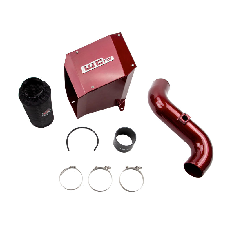 Wehrli 06-07 Duramax LBZ 4in. Intake Kit w/ Air Box - Red Cold Air Intakes Wehrli