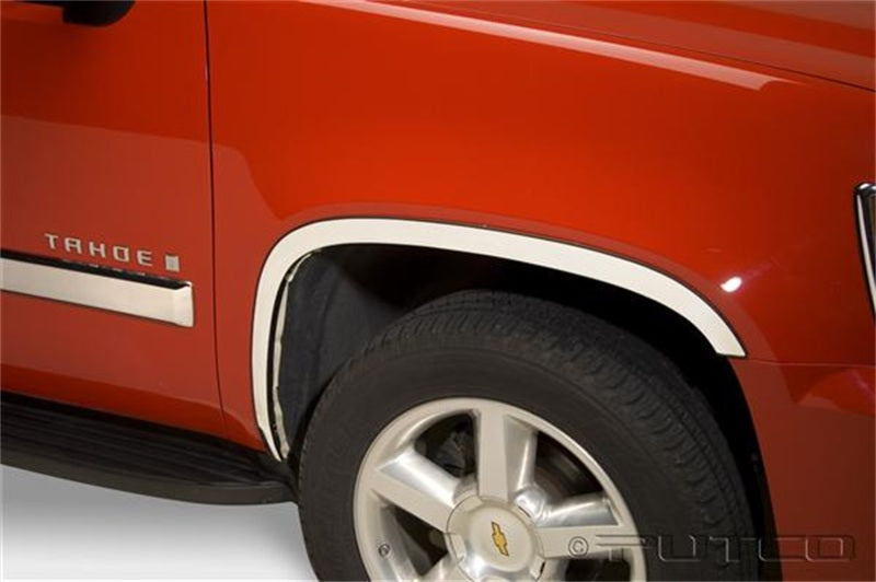 Putco 07-14 GMC Yukon - Full - 6pcs - Will not Fit GMC Denali Stainless Steel Fender Trim Exterior Trim Putco