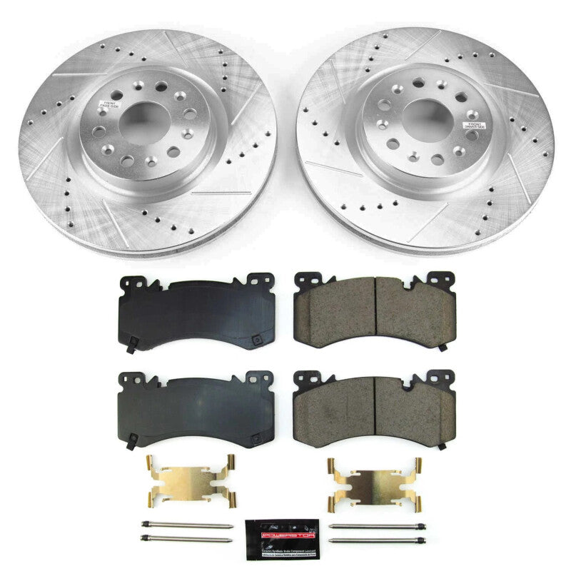 Power Stop 2022 Cadillac XT6 Front Z23 Evolution Brake Kit Brake Kits - Performance D&S PowerStop