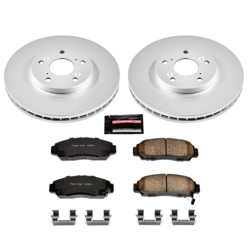Power Stop 01-03 Acura CL Front Z17 Evolution Geomet Coated Brake Kit Brake Kits - Performance Blank PowerStop