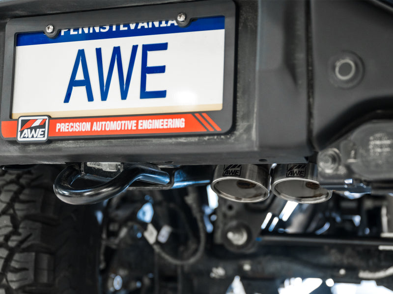 AWE Tuning 22-24 Ford Bronco Raptor 4WD Dual BashGuards Cat-Back SwitchPath Exhaust (No Tips) Catback AWE Tuning