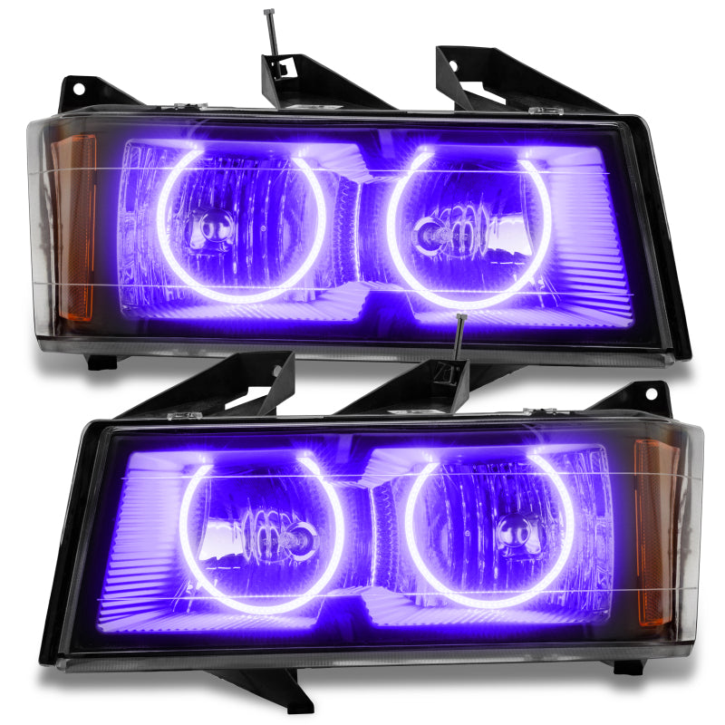 Oracle Lighting 04-12 Chevrolet Colorado Pre-Assembled LED Halo Headlights -UV/Purple Headlights ORACLE Lighting