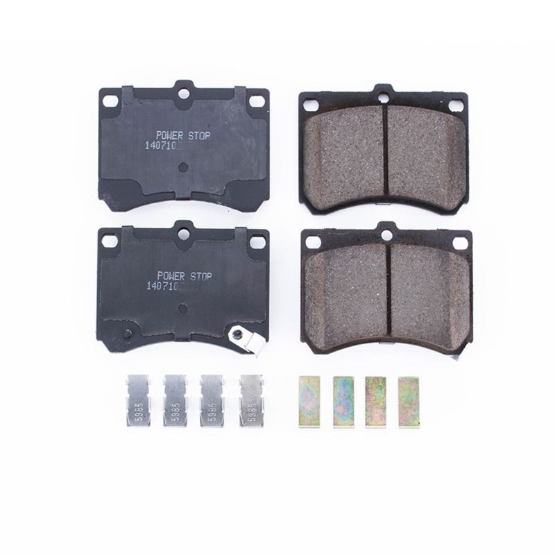 Power Stop 91-03 Ford Escort Front Z17 Evolution Ceramic Brake Pads w/Hardware Brake Pads - OE PowerStop