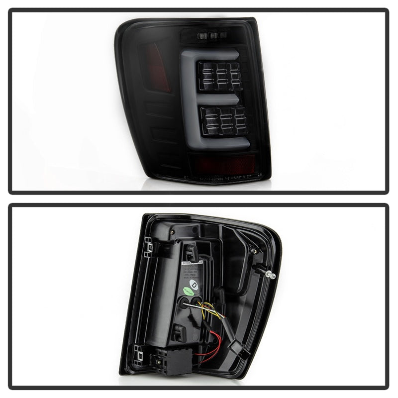 Spyder 99-04 Jeep Grand Cherokee - Light Bar Led Tail Lights - Black Smoke - ALT-YD-JGC99V3-BSM Tail Lights SPYDER