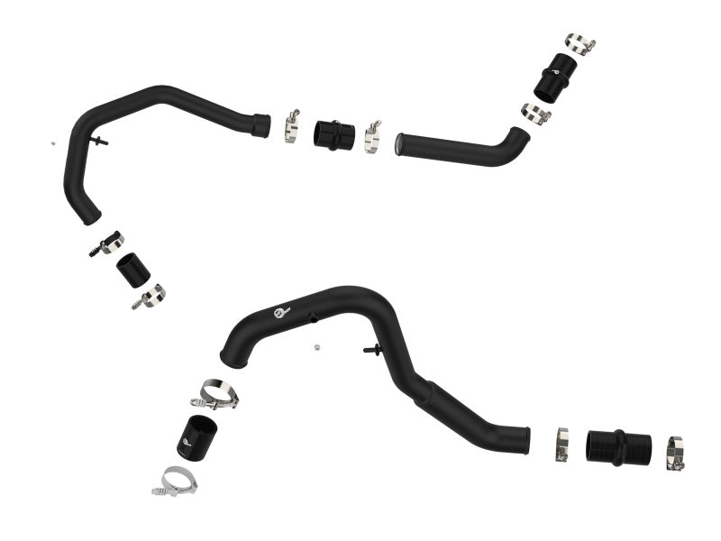 aFe Bladerunner Intercooler Hot Charge Pipe Black 2-2.5in 2021+ Ford F-150 V6-2.7L (tt) Intercoolers aFe