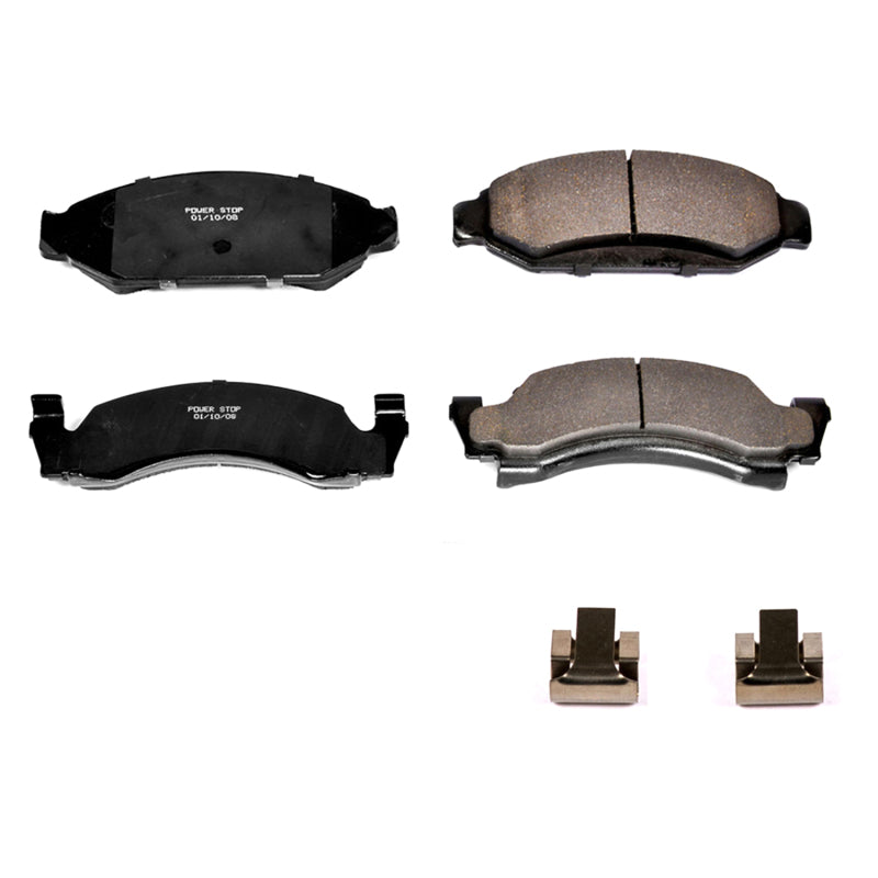 Power Stop 87-93 Ford Bronco Front Z17 Evolution Ceramic Brake Pads w/Hardware Brake Pads - OE PowerStop