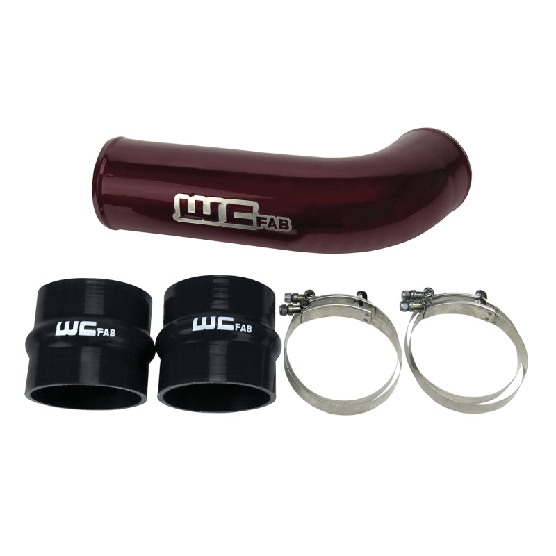 Wehrli 17-19 Chevrolet 6.6L L5P Duramax 4in Intake Pipe (Use w/OEM Air Box) - WCFab Red Air Intake Components Wehrli