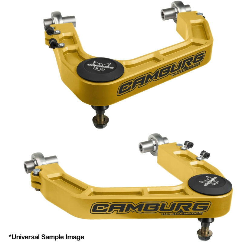 Camburg 19-23 Ford Ranger KINETIK Performance Billet Uniball Upper Arms - Gold Suspension Arms & Components Camburg