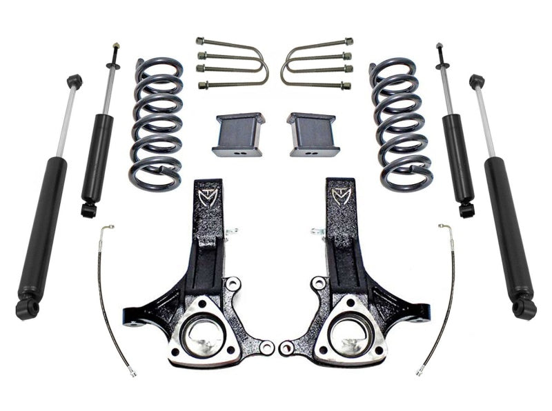 MaxTrac 02-08 Dodge RAM 1500 2WD 5.7L V8 Hemi 7in/4in MaxPro Spindle Lift Kit w/MaxTrac Shocks Steering Knuckles & Spindles Maxtrac