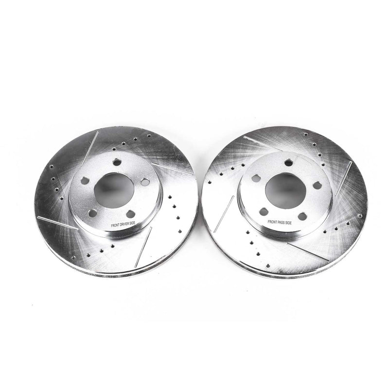 Power Stop 02-06 Buick Rendezvous Front Evolution Drilled & Slotted Rotors - Pair Brake Rotors - Slot & Drilled PowerStop