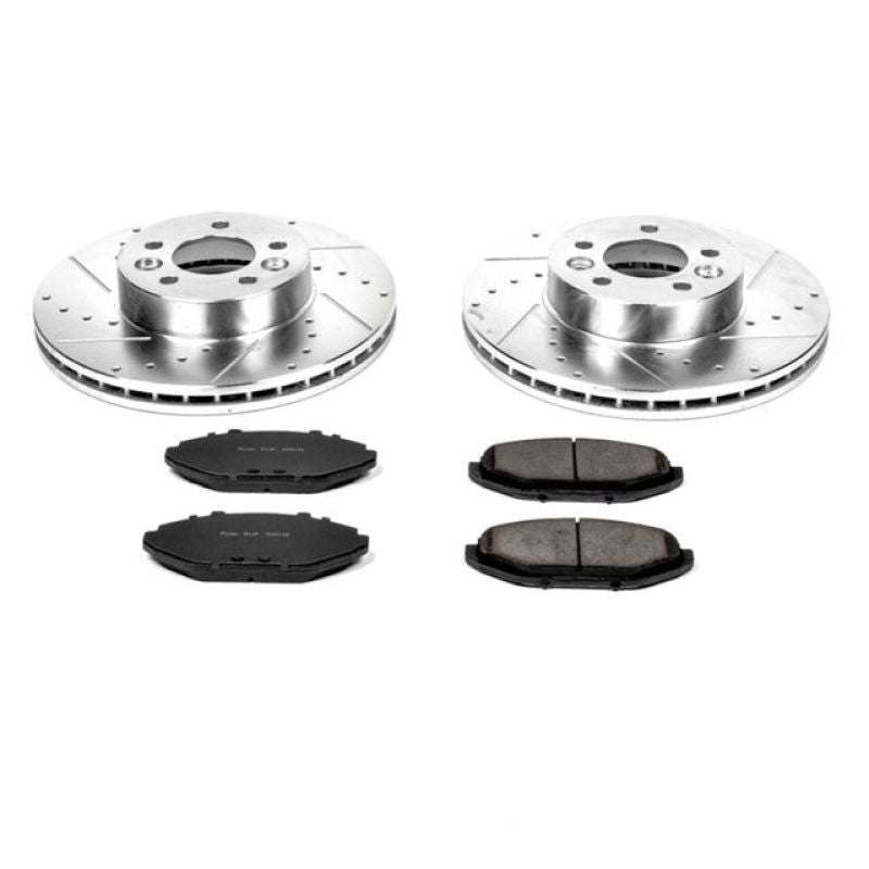 Power Stop 98-02 Ford Crown Victoria Front Z23 Evolution Sport Brake Kit Brake Kits - Performance D&S PowerStop