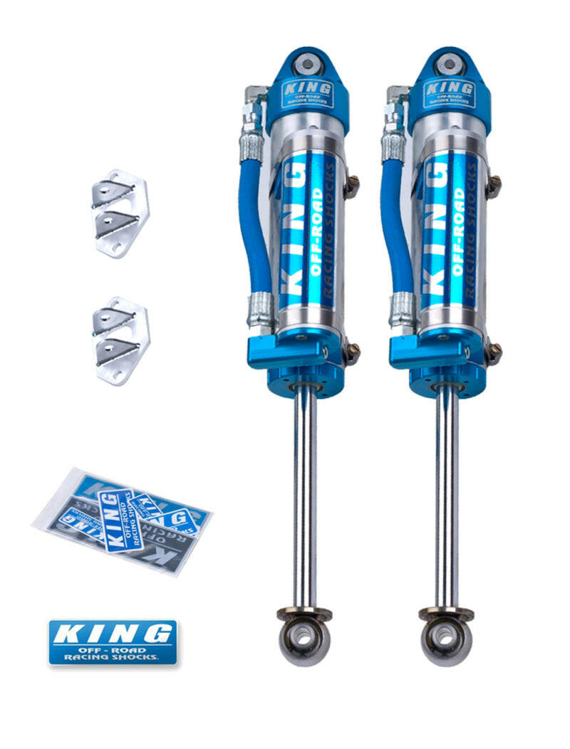 King Shocks 97-06 Jeep Wrangler TJ Rear 2.5 Dia Piggy Hose Reservoir Shock 6in Lift (Pair) Shocks and Struts King Shocks