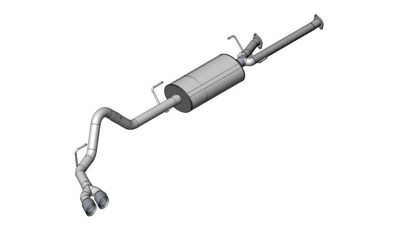 Corsa 2011-2021 Toyota Tundra Double Cab/Crew Max 5.7L V8 Polished Sport Cat-Back Exhaust Catback CORSA Performance