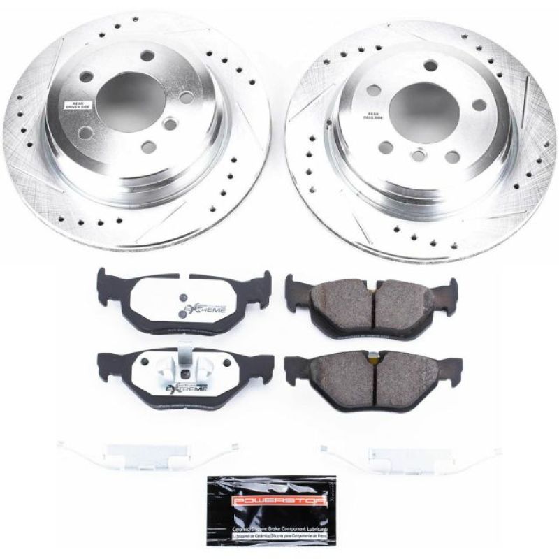 Power Stop 2006 BMW 325xi Rear Z26 Street Warrior Brake Kit Brake Kits - Performance D&S PowerStop