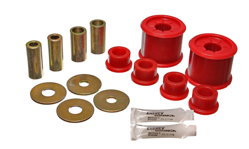 Energy Suspension 2/01-04 Mitsubishi Eclipse FWD Red Front Control Arm Bushing Set Bushing Kits Energy Suspension