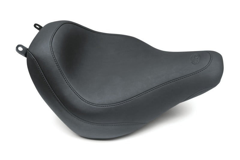 Mustang 18-21 Harley Heritage Classic & Deluxe Wide Tripper Solo Seat - Black Solo Motorcycle Seats Mustang Motorcycle