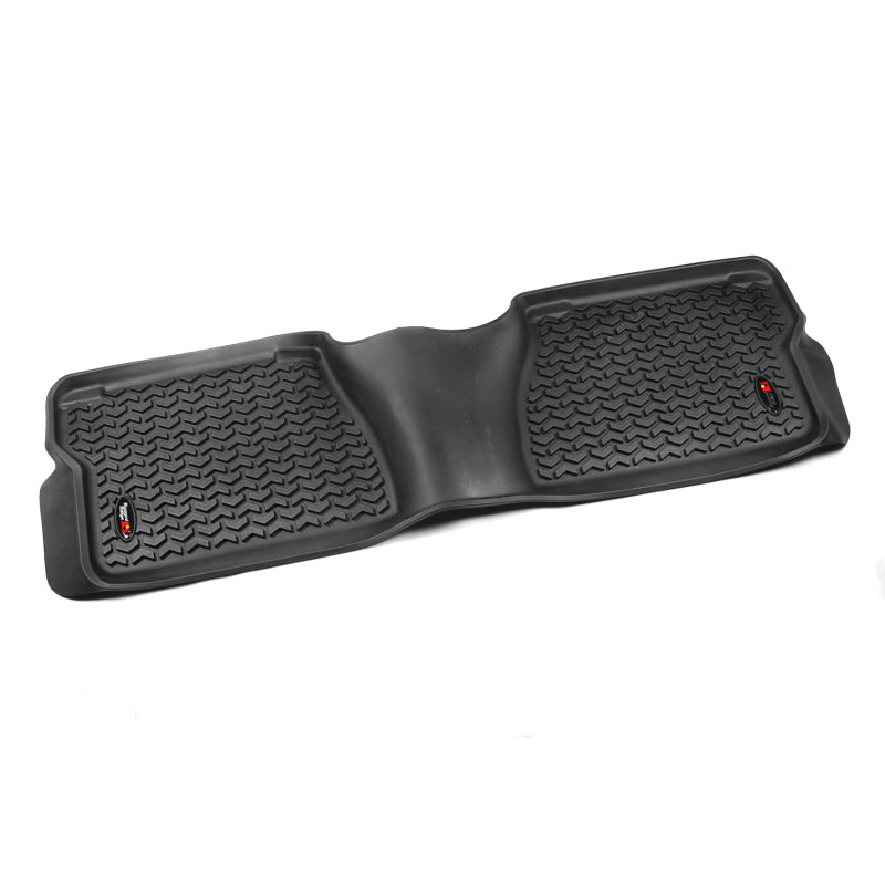 Rugged Ridge Floor Liner Rear Black 2012-2019 Toyota Tundra Double Cab / Crew Max Floor Mats - Rubber Rugged Ridge